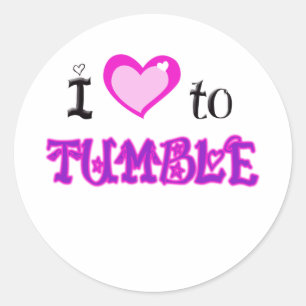 Sticker Rond J'aime tomber
