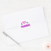 Sticker Rond J'aime tomber (Enveloppe)