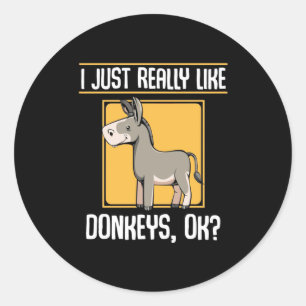 Sticker Rond J'Aime Vraiment Les Dons