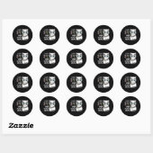 Sticker Rond J'Aime Vraiment Pandas Ok Panda (Feuille)