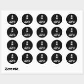 Sticker Rond J'Aime Vraiment Pandas Ok Panda (Feuille)
