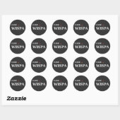 Sticker Rond j'aime wispa (Feuille)