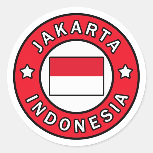 Sticker Rond Jakarta Indonésie (Devant)
