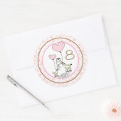 Sticker Rond Jalon mensuel du nourrisson (Enveloppe)