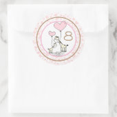 Sticker Rond Jalon mensuel du nourrisson (Sac)