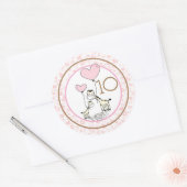 Sticker Rond Jalon mensuel du nourrisson (Enveloppe)