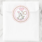 Sticker Rond Jalon mensuel du nourrisson (Sac)