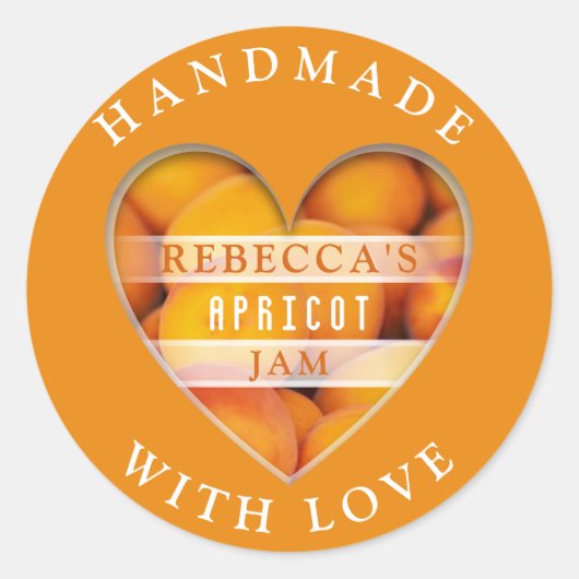 Sticker Rond Jam Apricot (Devant)
