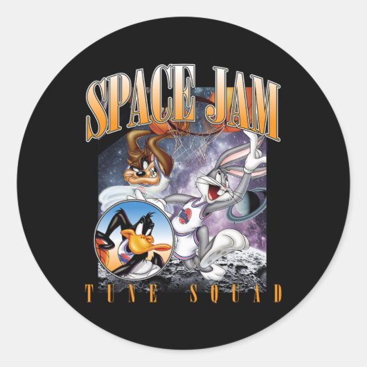 Sticker Rond Jam Tune Squad Vintage (Devant)