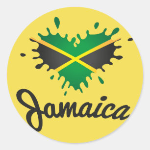 Sticker Rond Jamaica drapeau Islande - Proud Jamaicans -