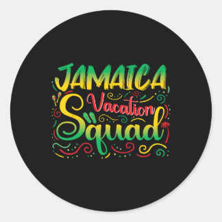 Sticker Rond Jamaica Vacation Squad 2025 - Famille de jumelage