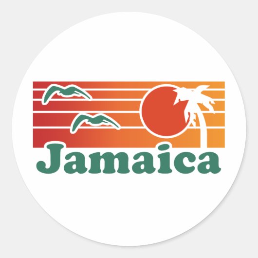 Sticker Rond Jamaïque (Devant)