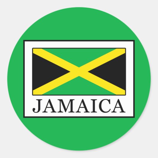Sticker Rond Jamaïque (Devant)
