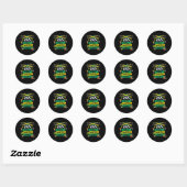 Sticker Rond Jamaïque 2025 Vacation Trip Matching Family Squad  (Feuille)