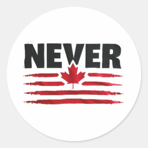 Sticker Rond Jamais 51e politique américaine de Trump