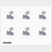 Sticker Rond JAMAIS DANS VOTRE ESPRIT Mon amour (Feuille)