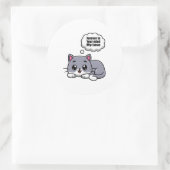 Sticker Rond JAMAIS DANS VOTRE ESPRIT Mon amour (Sac)