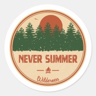 Sticker Rond Jamais été sauvage Colorado