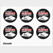Sticker Rond Jamais les bons qui interdisent les livres (Feuille)