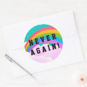 STICKER ROND JAMAIS PLUS (Enveloppe)