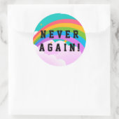 STICKER ROND JAMAIS PLUS (Sac)