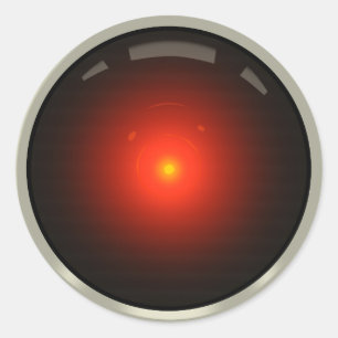 Sticker Rond Jamais seul (rouge)