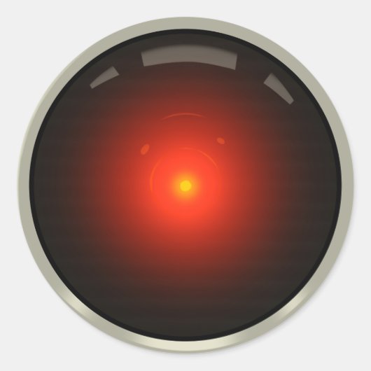 Sticker Rond Jamais seul (rouge) (Devant)