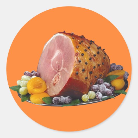 Sticker Rond Jambon (Devant)