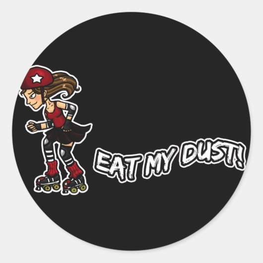 Sticker Rond Jambon Red Rollerderby (Devant)