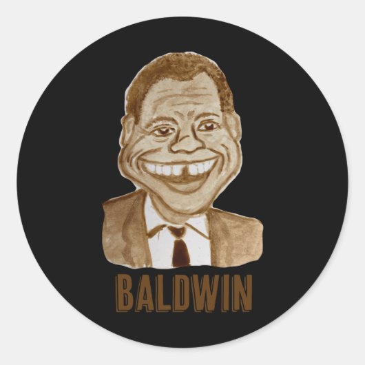 Sticker Rond James Baldwin (Devant)