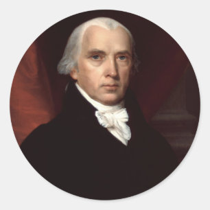 Sticker Rond James Madison