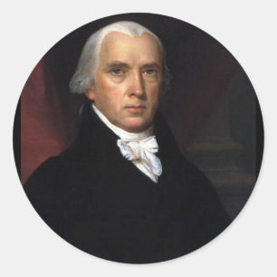 Sticker Rond James Madison