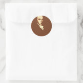 Sticker Rond James Madison 4 (Sac)