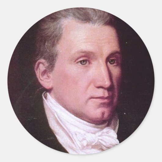 Sticker Rond James Monroe (Devant)