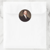 Sticker Rond James Monroe Portrait de Samuel Morse (Sac)
