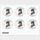 Sticker Rond Jamestown Virginia Colonial (Feuille)