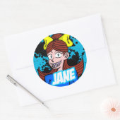 Sticker rond Jane (Enveloppe)