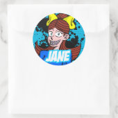 Sticker rond Jane (Sac)