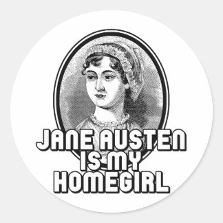 Sticker Rond Jane Austen