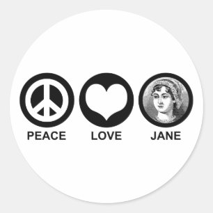 Sticker Rond Jane Austen
