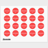 STICKER ROND JAPANAID (Feuille)