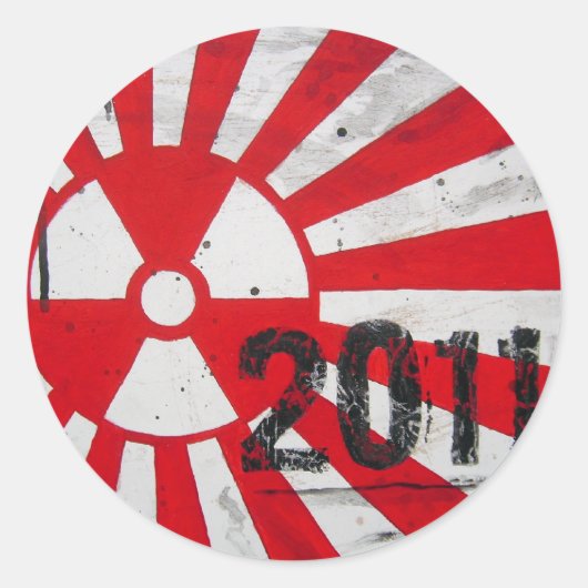 Sticker Rond Japon 2011mémoire (Devant)