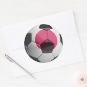 Sticker Rond Japon drapeau Soccer Ball (Enveloppe)