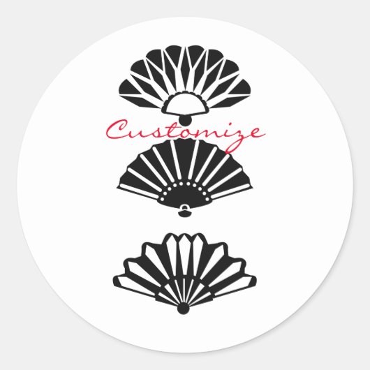 Sticker Rond Japon fans Thunder_Cove (Devant)