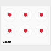 Sticker Rond Japon FLAG International (Feuille)
