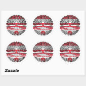 Sticker Rond Japon Japonais (Feuille)