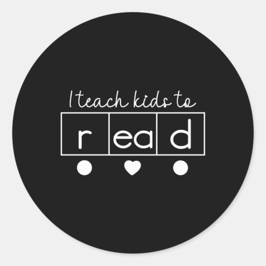 Sticker Rond J'Apprends À Lire La Science De La Lecture (Devant)