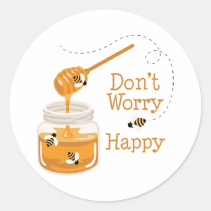 Sticker Rond Jar of Honey