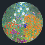 Sticker Rond Jardin aux fleurs, Gustav Klimt<br><div class="desc">Jardin aux fleurs - par le peintre symboliste autrichien Gustav Klimt. Gustav Klimt (1862 - 1918) était un peintre symboliste autrichien et l'un des membres les plus importants du mouvement de sécession de Vienne. Ses oeuvres majeures comprennent des peintures, des peintures murales, des croquis et d'autres objets d'art. Le sujet...</div>