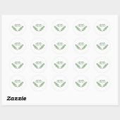 Sticker Rond Jardin aux herbes (Feuille)